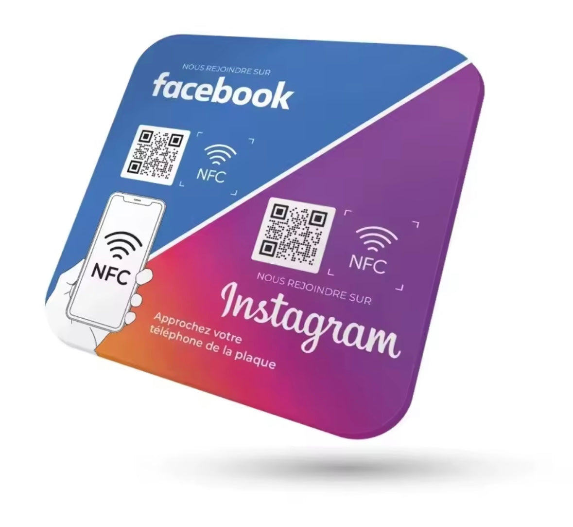Plaque Duo - Facebook & Instagram