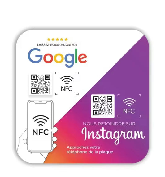 Plaque Duo - Google & Instagram